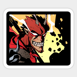 Raging Monkey King Sticker